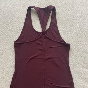 Athleta Maroon Tank with Back detail